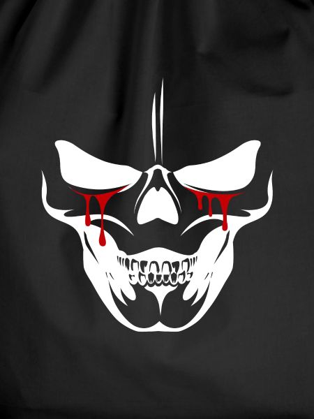 Skull with bloody tears