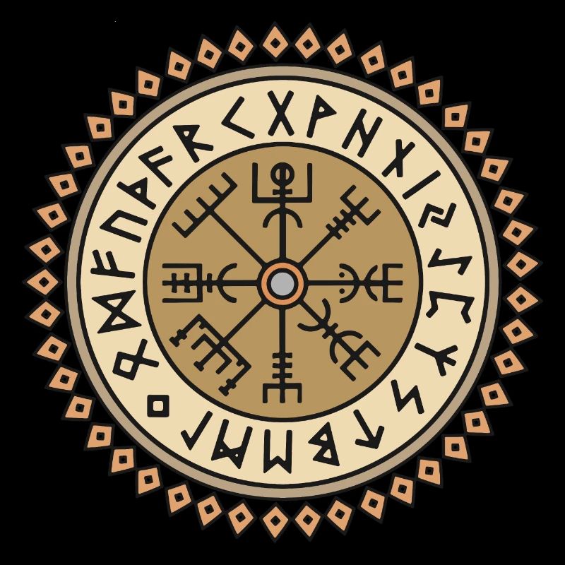 Vegvisir-Symbol Runenschrift