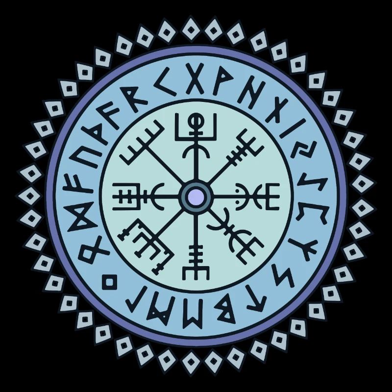 Vegvisir symbol runic script