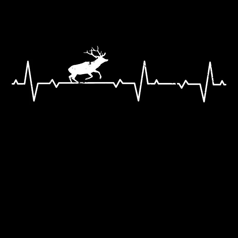 Deer Gift Hunting Heartbeat Forest