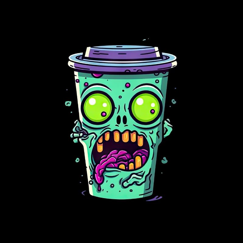 Halloween coffee mug - creepy coffee mug