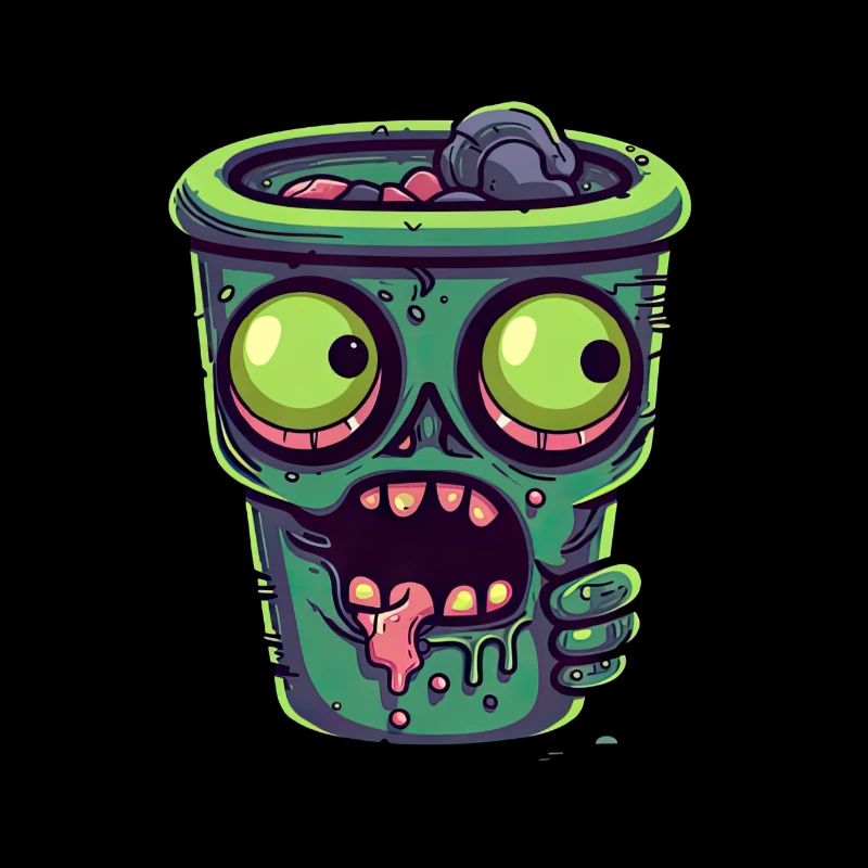 Halloween coffee mug - creepy coffee mug