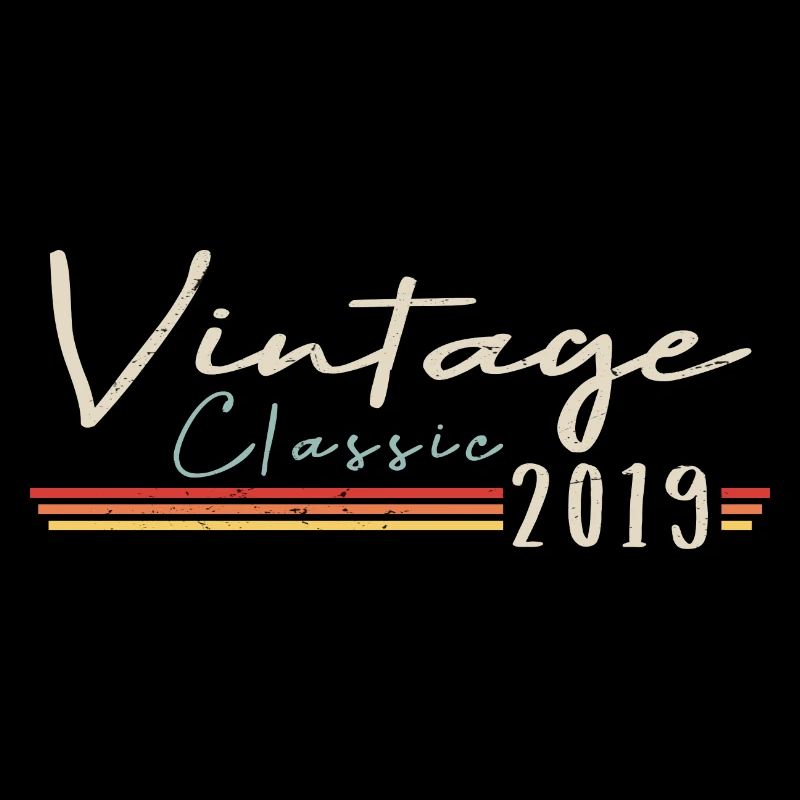 Vintage Original since 2019 Geburtstag Retro 2019