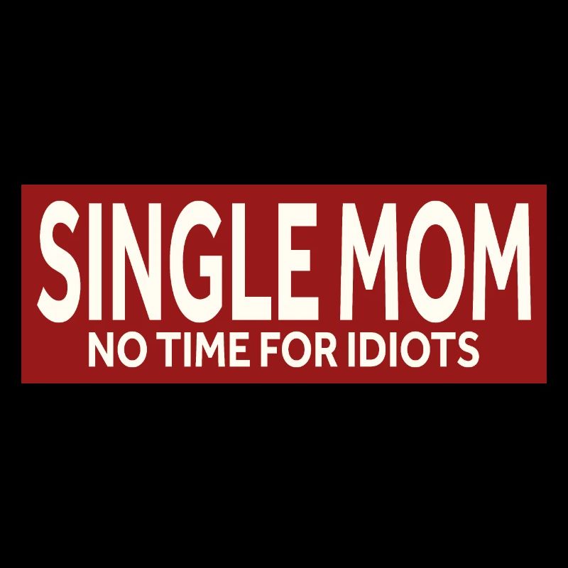 SINGLE MOM - NO TIME FOR IDIOTS