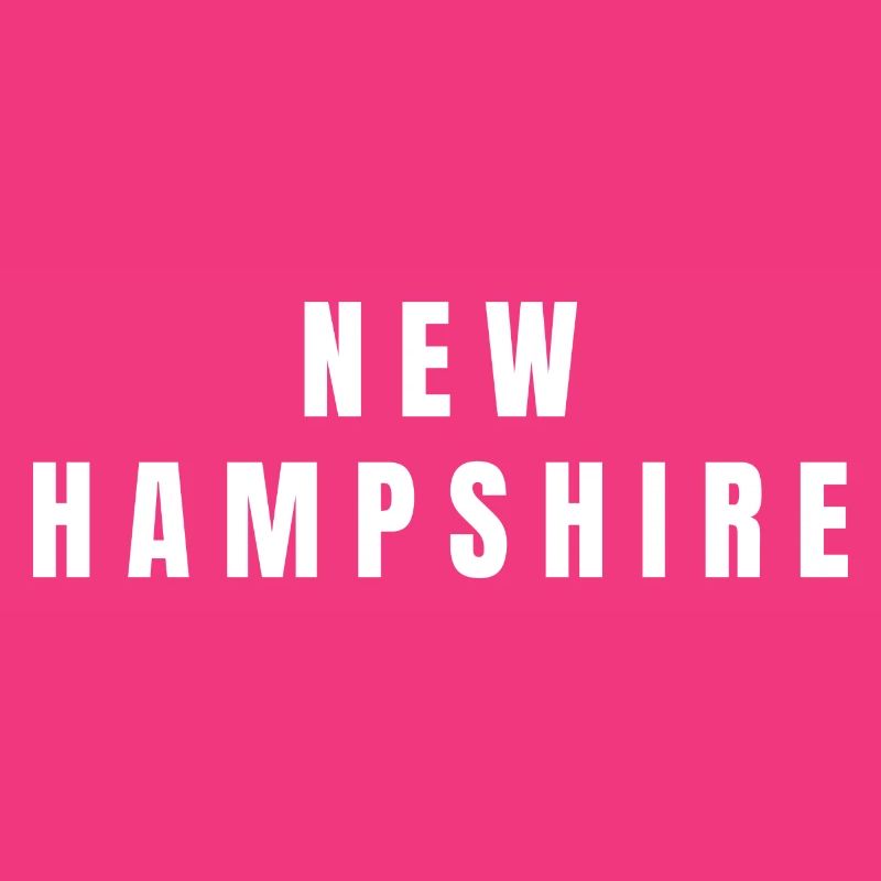 N E W H A M P S H I R E. New Hampshire white text.