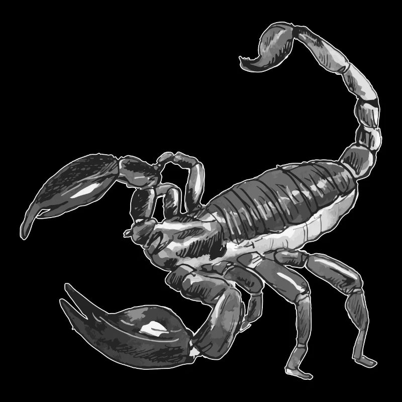 Giftiger schwarzer Skorpion Geschenk Sternzeichen