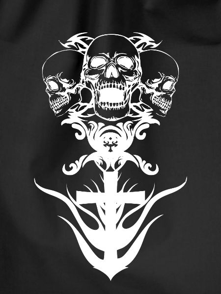 Kreuz mit Totenkopf