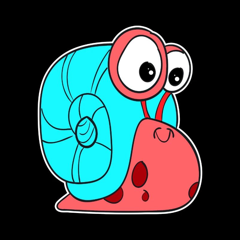 Small snail children gift idea sweet cute