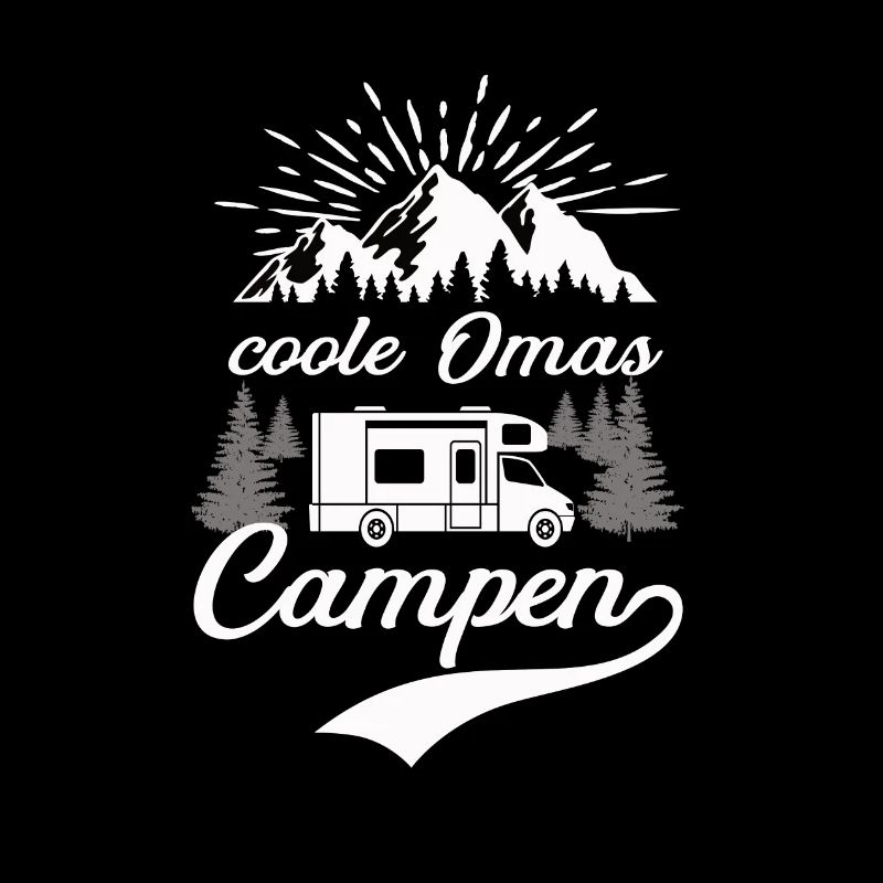 Camping, Wohnmobil, Oma