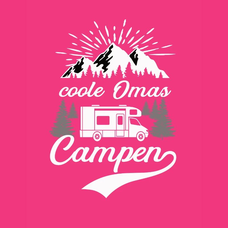 Camping, Wohnmobil, Oma