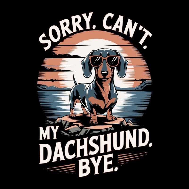 Dackel Spruch Vintage