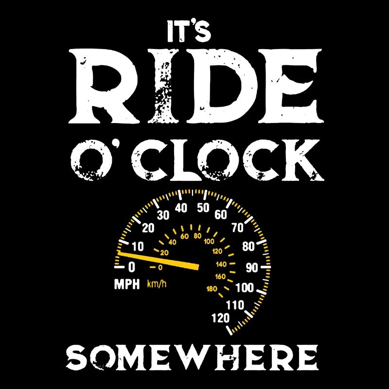 Motorcycling It's Ride O'clock Somewhere
