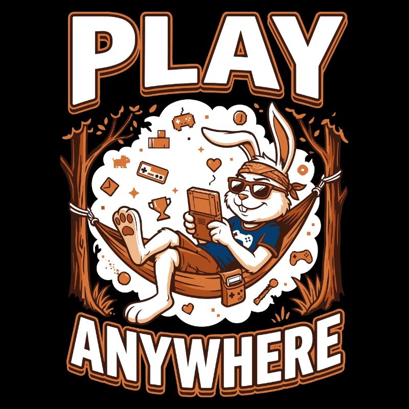 Jeu de Bunny dans les Hamacs