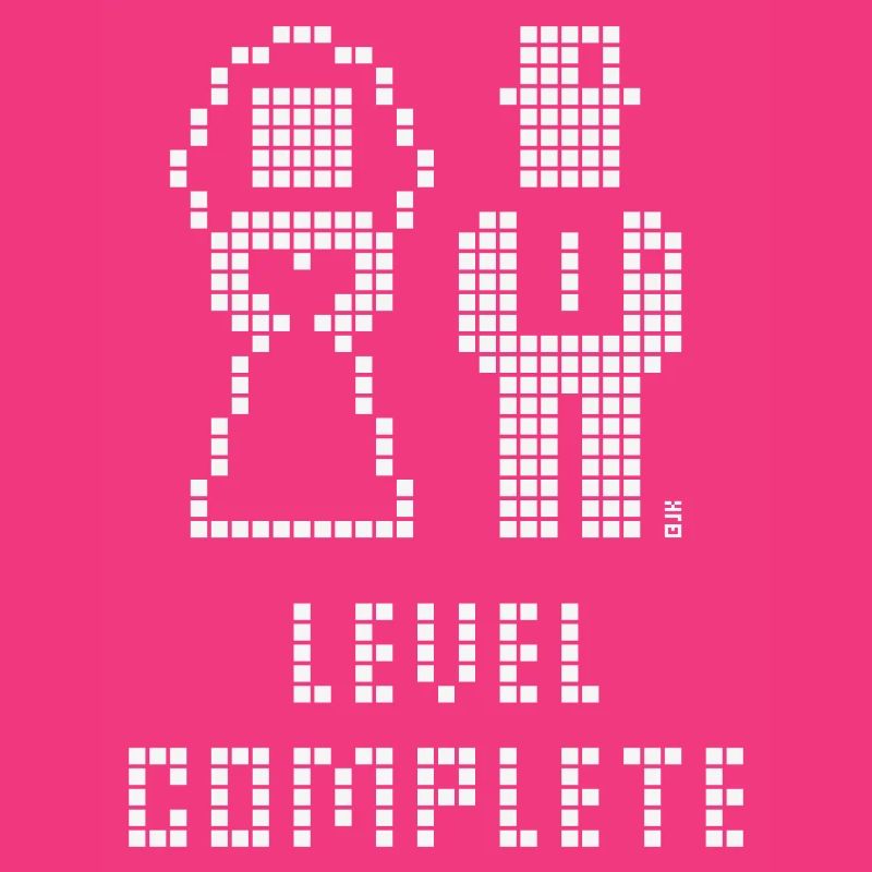 Level Complete (Hochzeit / JGA / Pixel / W)