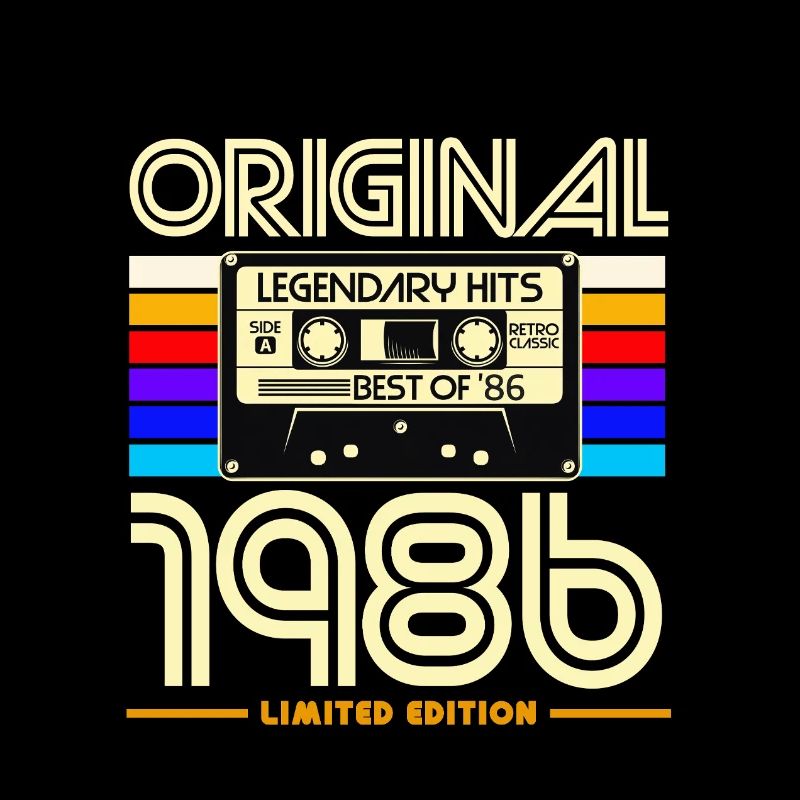 Original 1986 Édition limitée Cassette rétro
