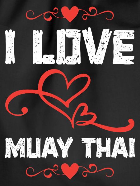 Ich liebe Muay Thai Herzdesign