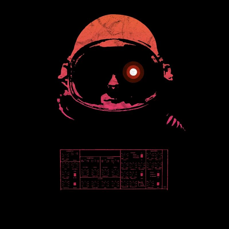 Synthwave Retrowave Aesthetic Vintage Astronaut