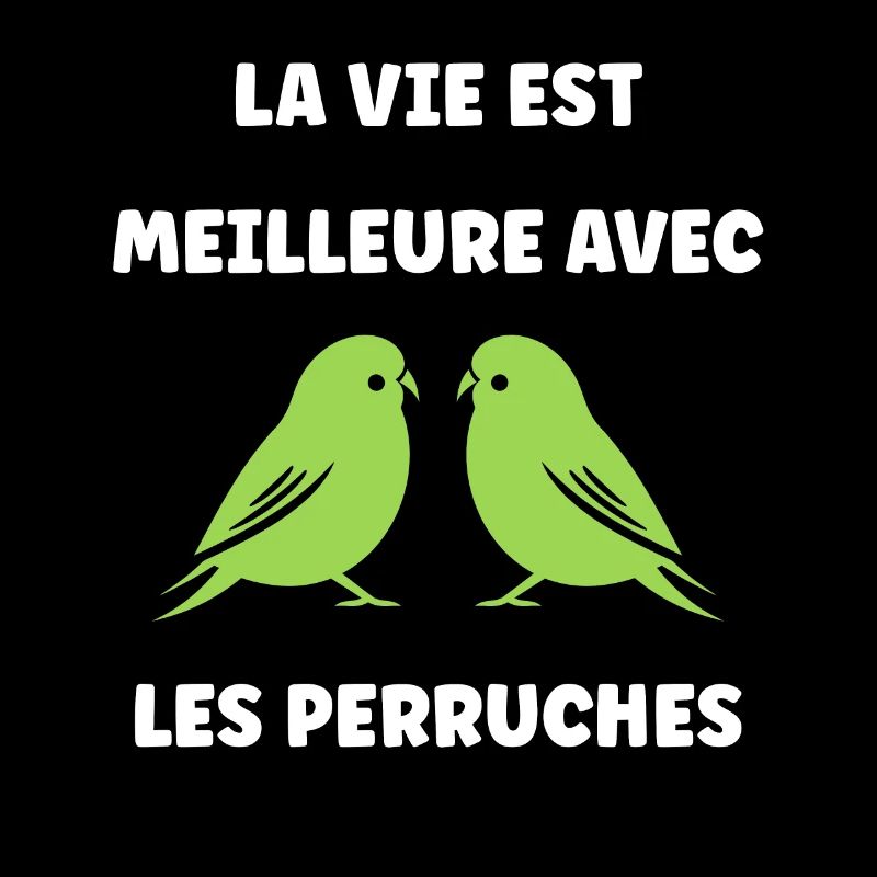 Oiseaux perruches humour petite perruche