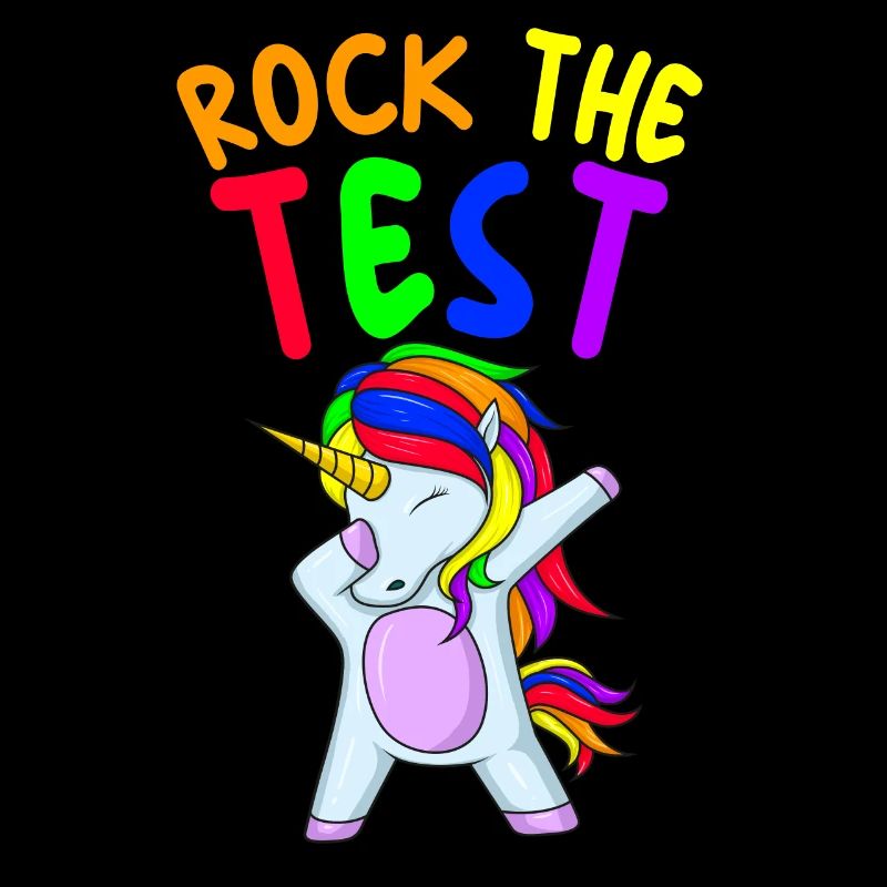 Rock den Test Einhornlehrer STAAR Testtag