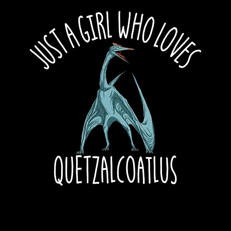 Nur ein M�dchen, das Quetzalcoatlus Dinosaurier li
