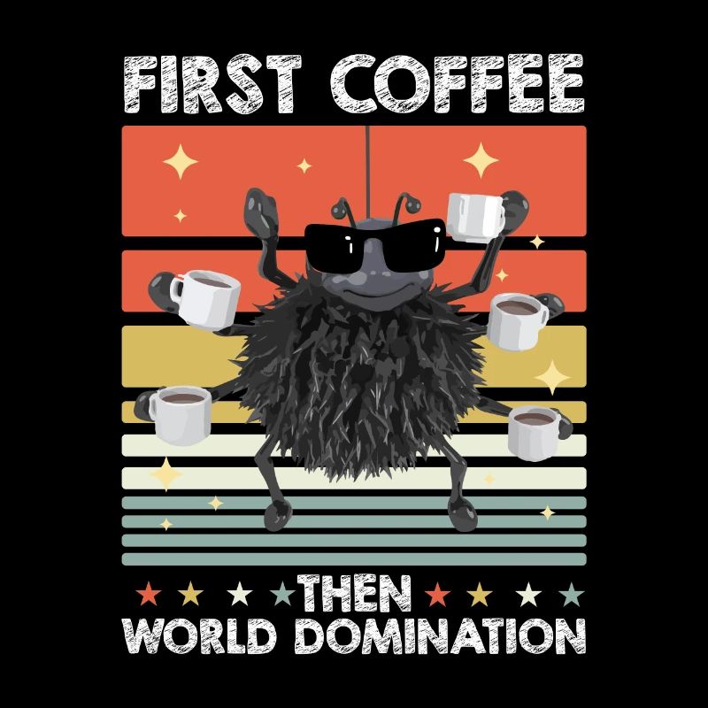 Spinne Sonnenbrille Kaffee