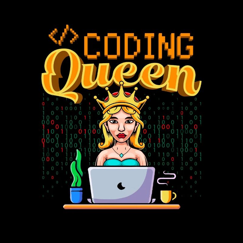 Développeur Coder Programmeur Queen