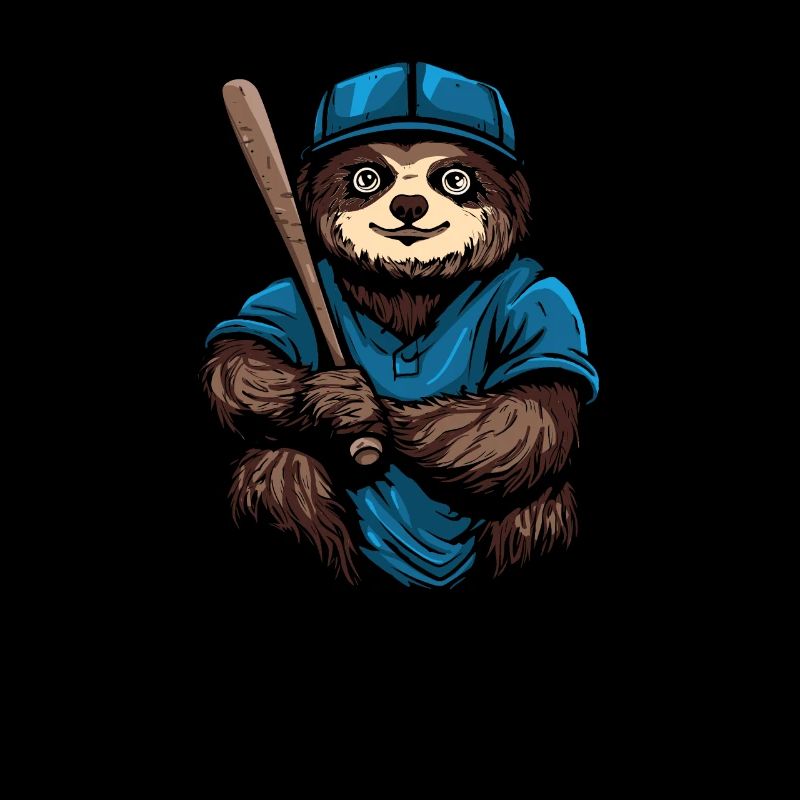 Sloth Cute Sloth Baseball