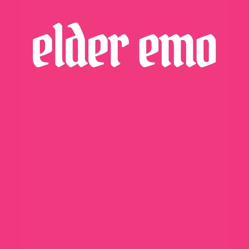 Elder Emo Minimaliste Goth Elder Emo