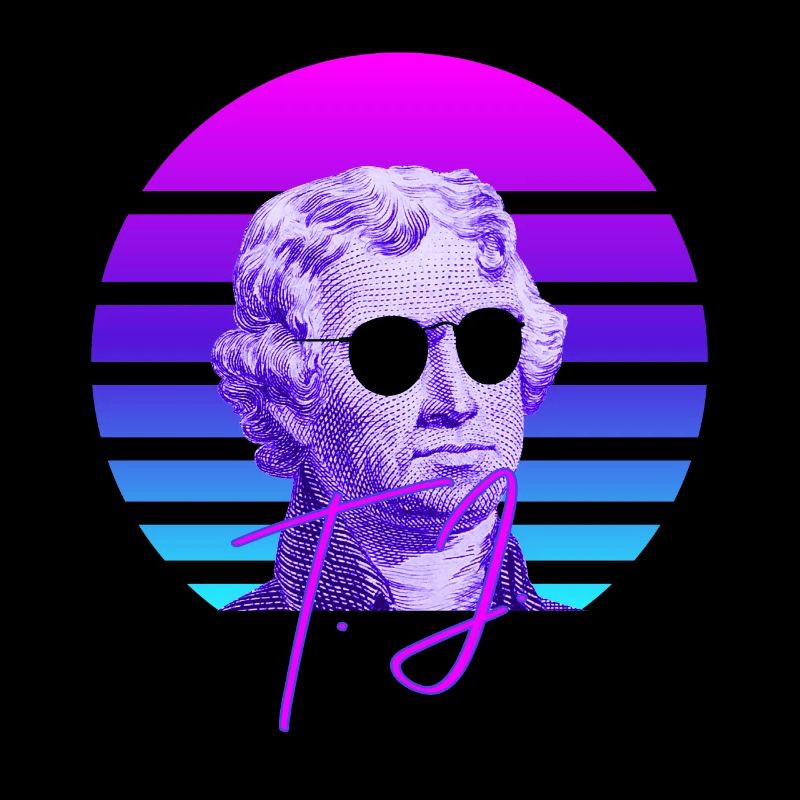 Thomas Jefferson Vaporwave American History