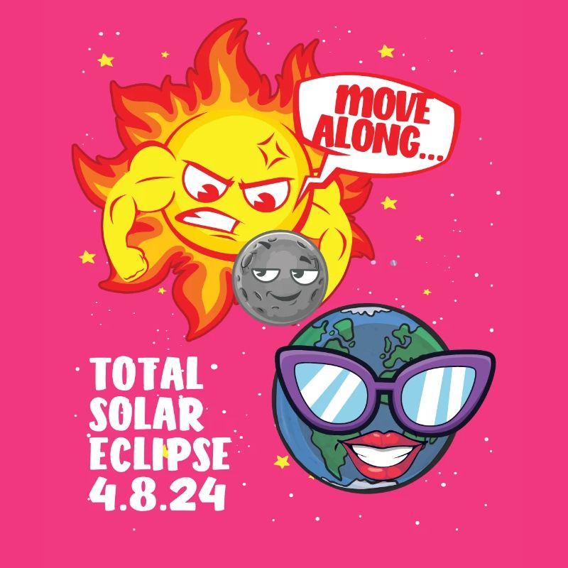 Total Solar Eclipse bewegt sich entlang 4.08.24 lu