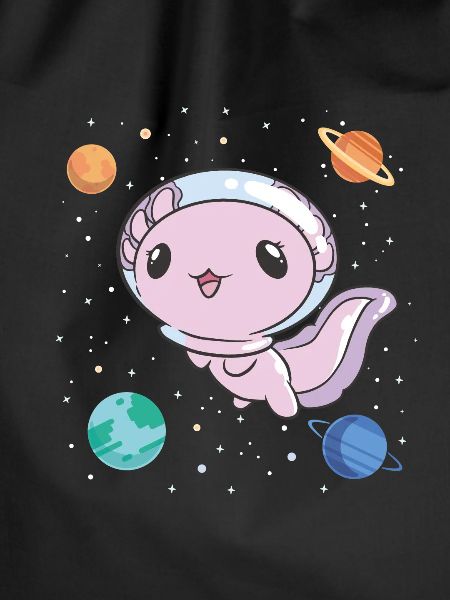 Funny Axolotl Space