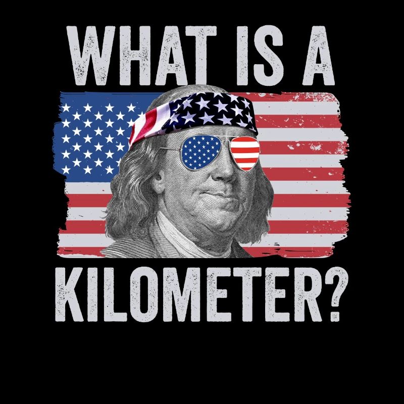 Was ist ein Kilometer Ben Franklin 4. Juli