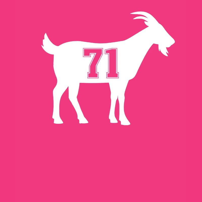 Ziege 71 G.O.A.T. Nummer einundsiebzig Ziege