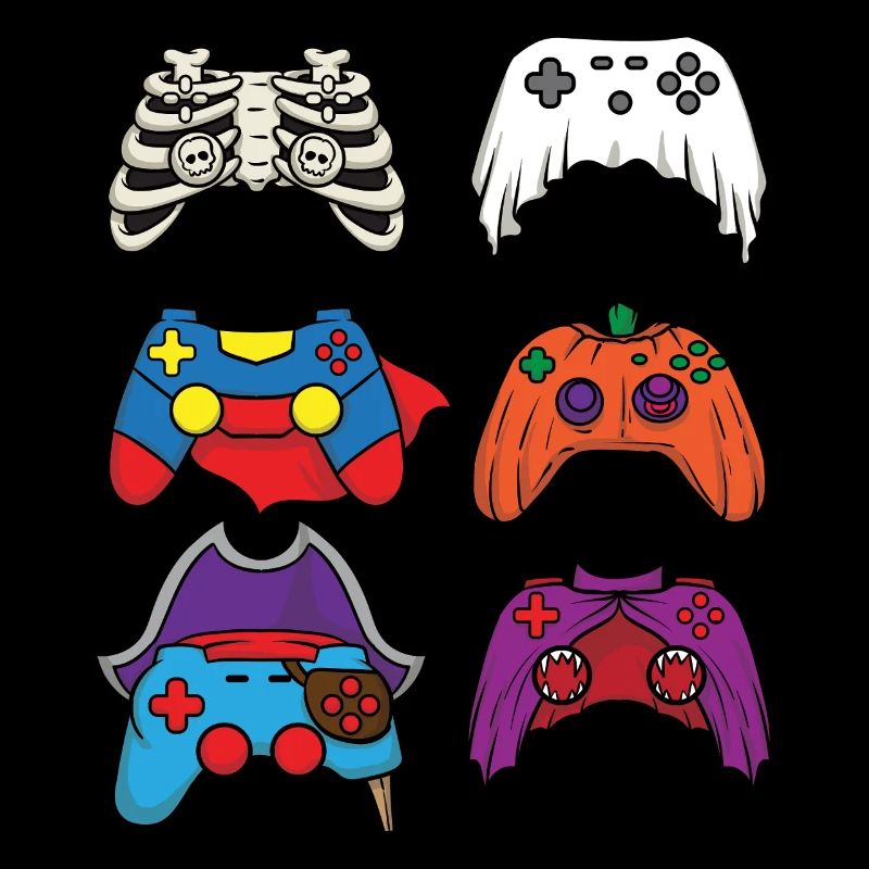 Halloween-Videospiel-Controller-Videospiel-Player