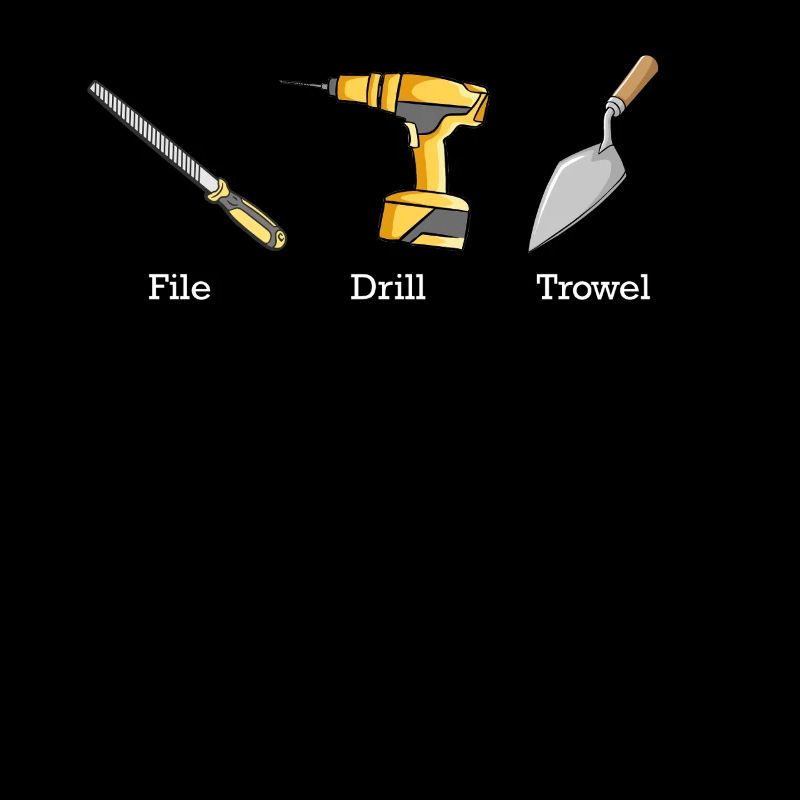 File drill, trowel, tools, subtle anti-strum