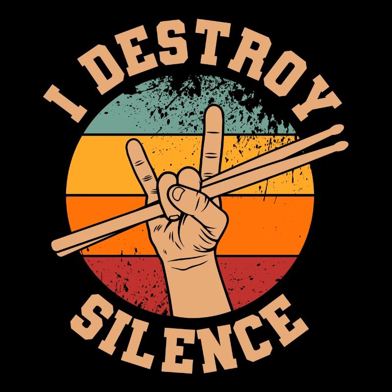 Drum kit Drummer I Destroy Silence