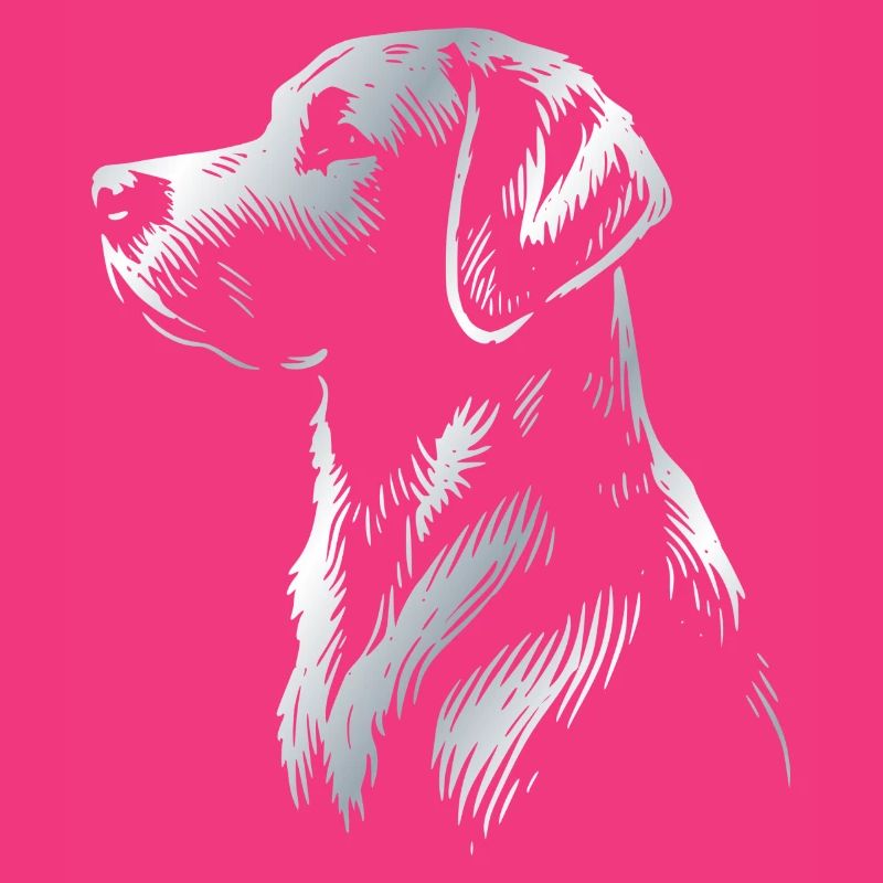 Labrador Drawing Head Silver