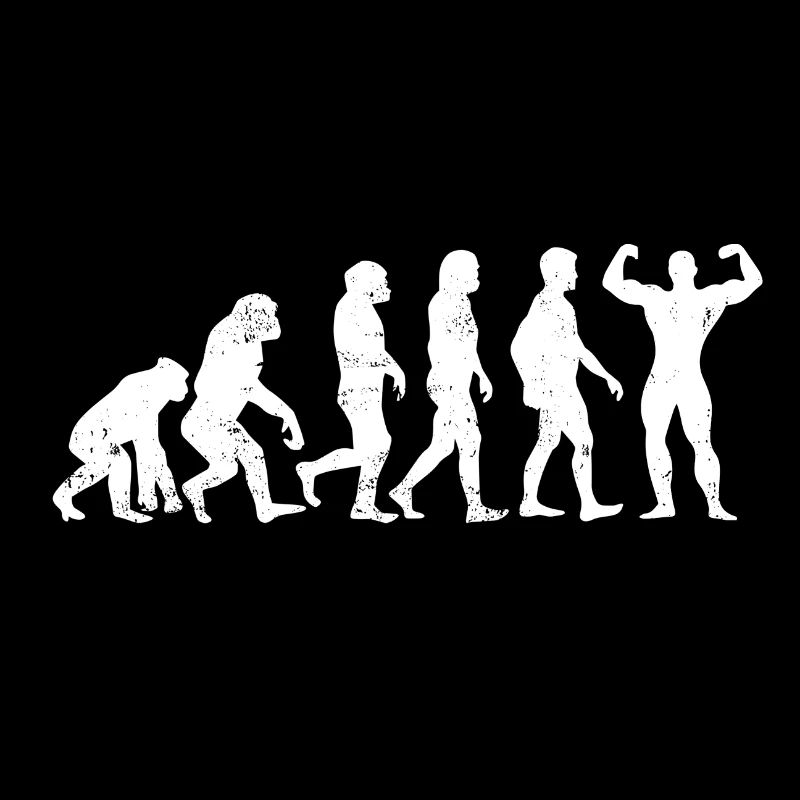 Muscleman machine bodybuilder cadeau évolution