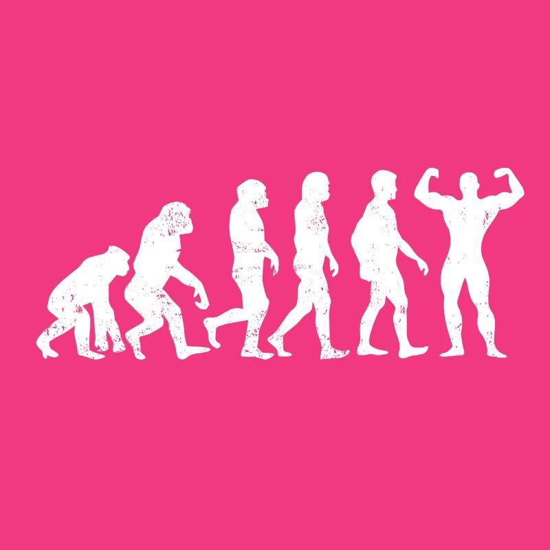 Muscleman machine bodybuilder cadeau évolution
