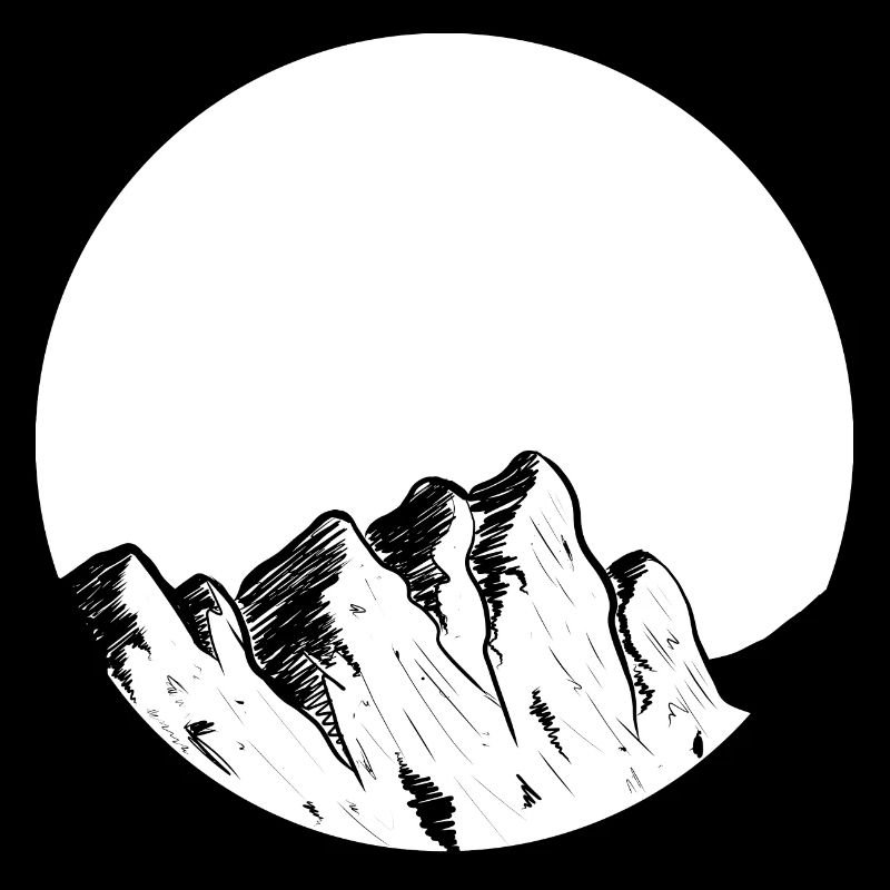 Mountains Mountains Moon Moonlight Hiking Mountains