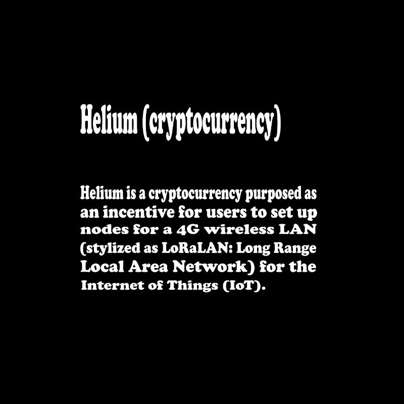 Krypto Crypto Helium Mining HNT Bitcoin Blockchain