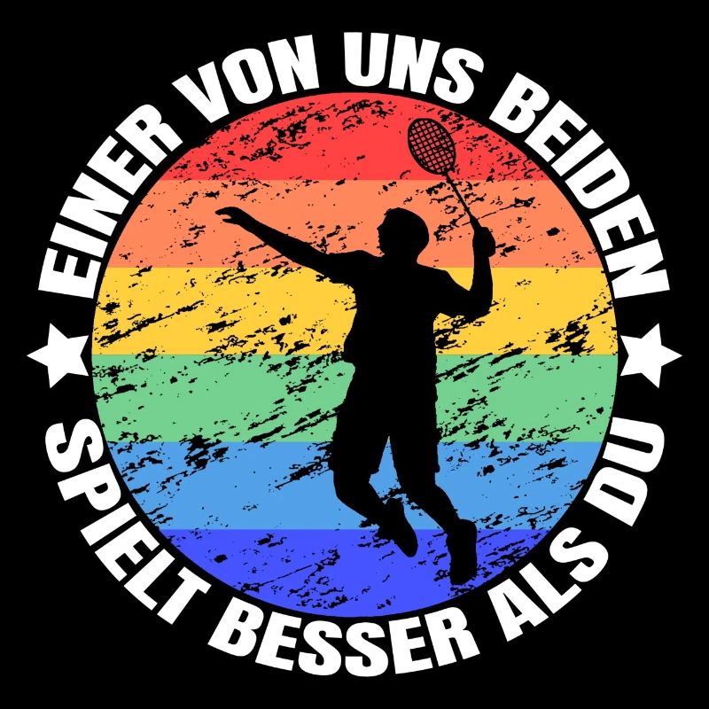 Einer von uns beiden Badminton
