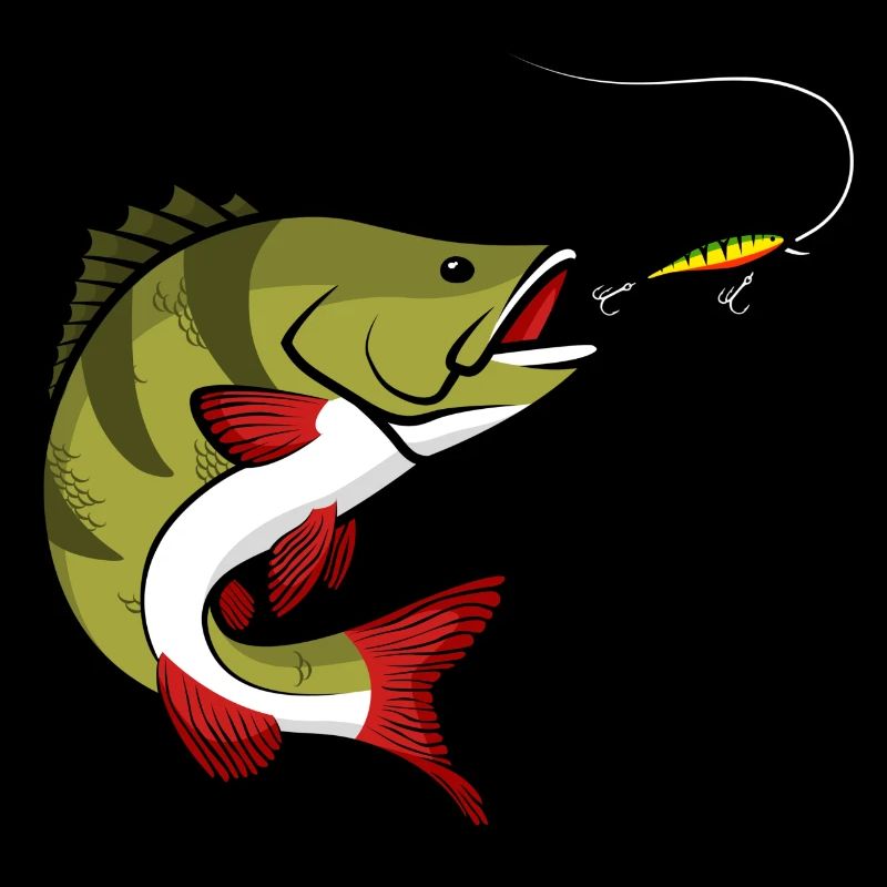 Pêche à la perche Poisson prédateur Poisson