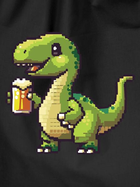 Dinosaur brontosaurus pixel beer
