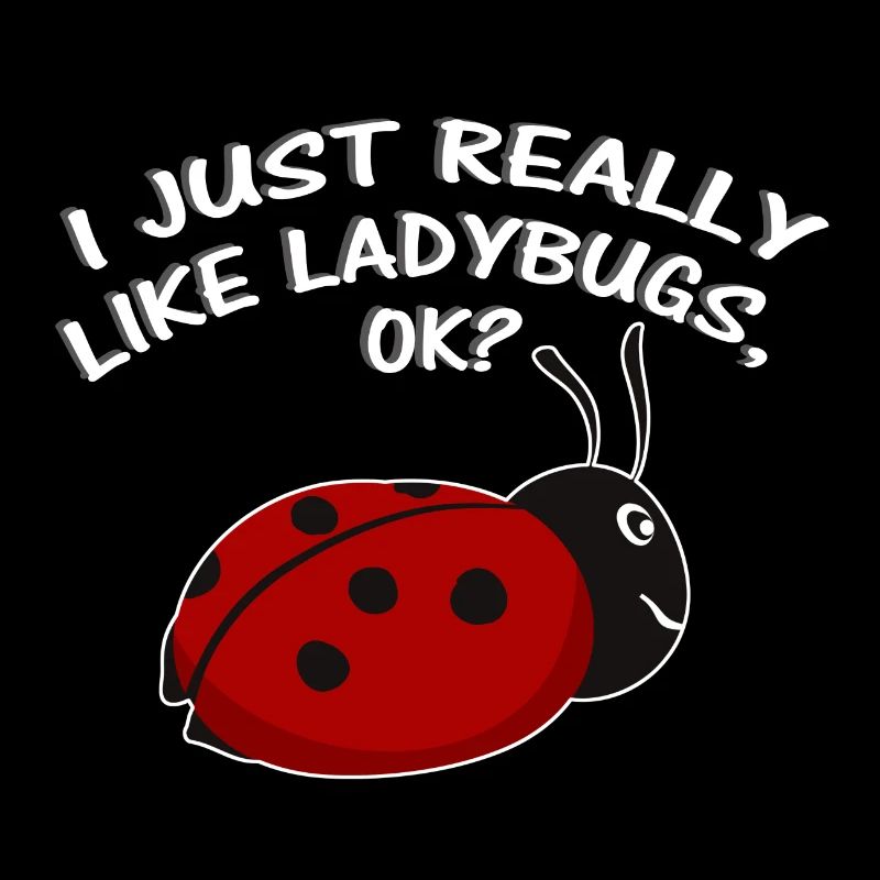 Ladybug Glück Glückskäfer Marienkäfer Spruch