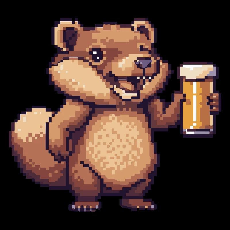 Biber Pixel Bier