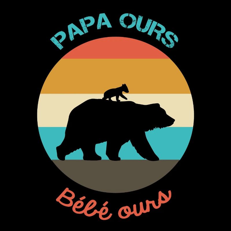 Papa et bébé ours