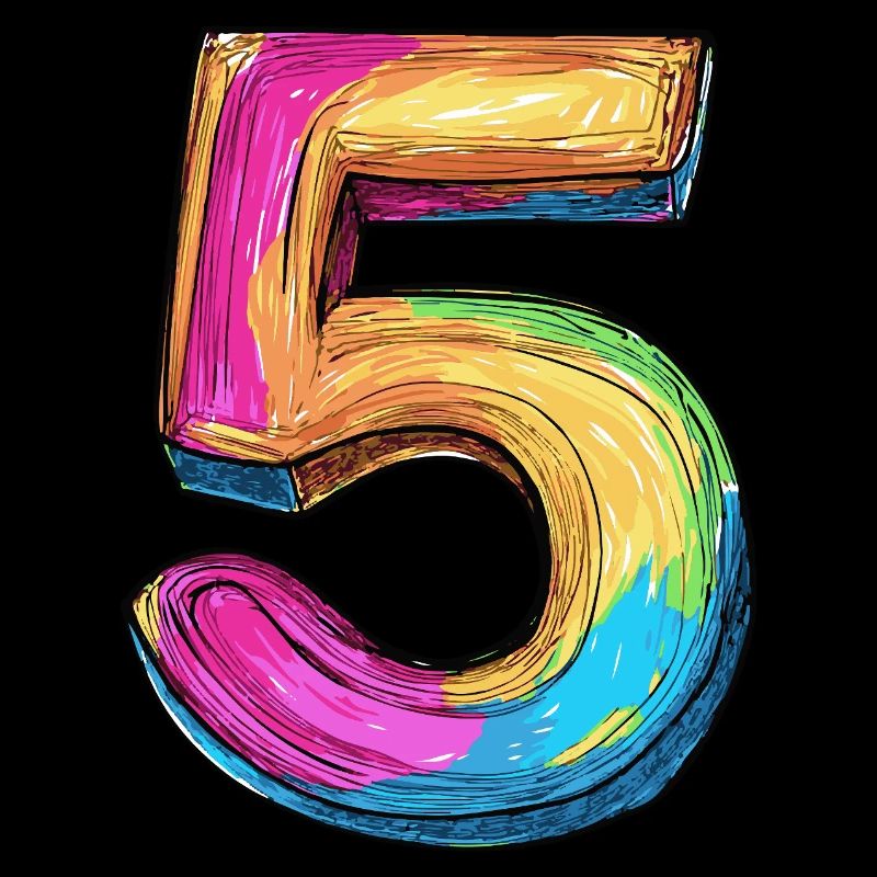 5 Numéro Coloré