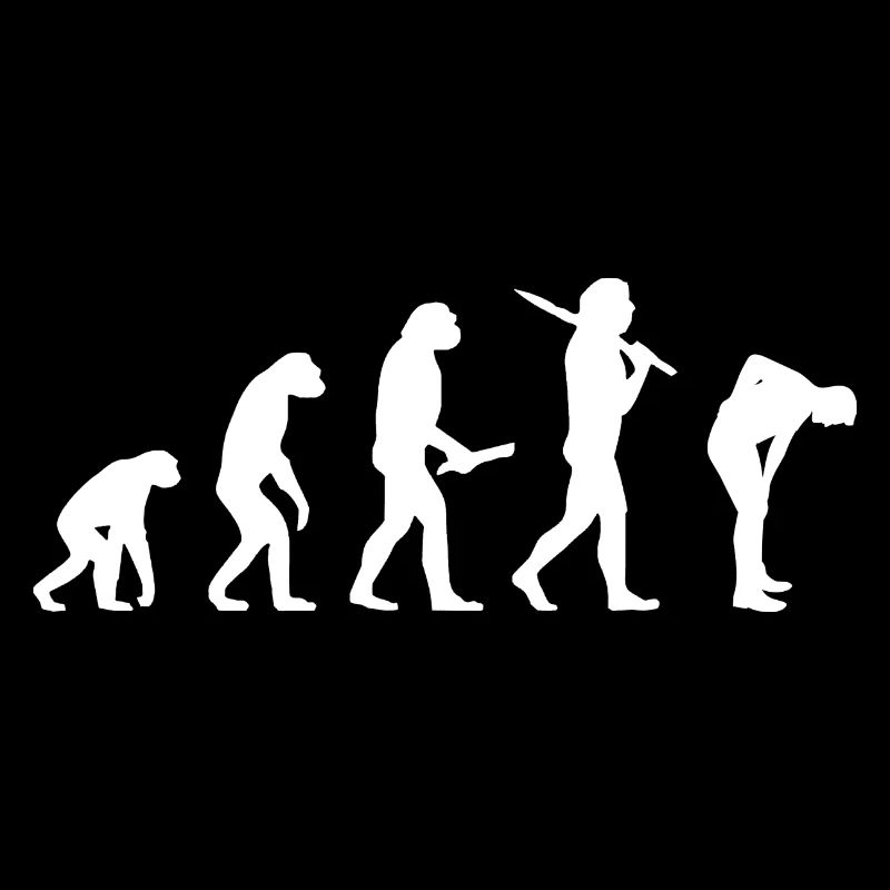 Evolution Back Pain Fun Funny IT Home Office