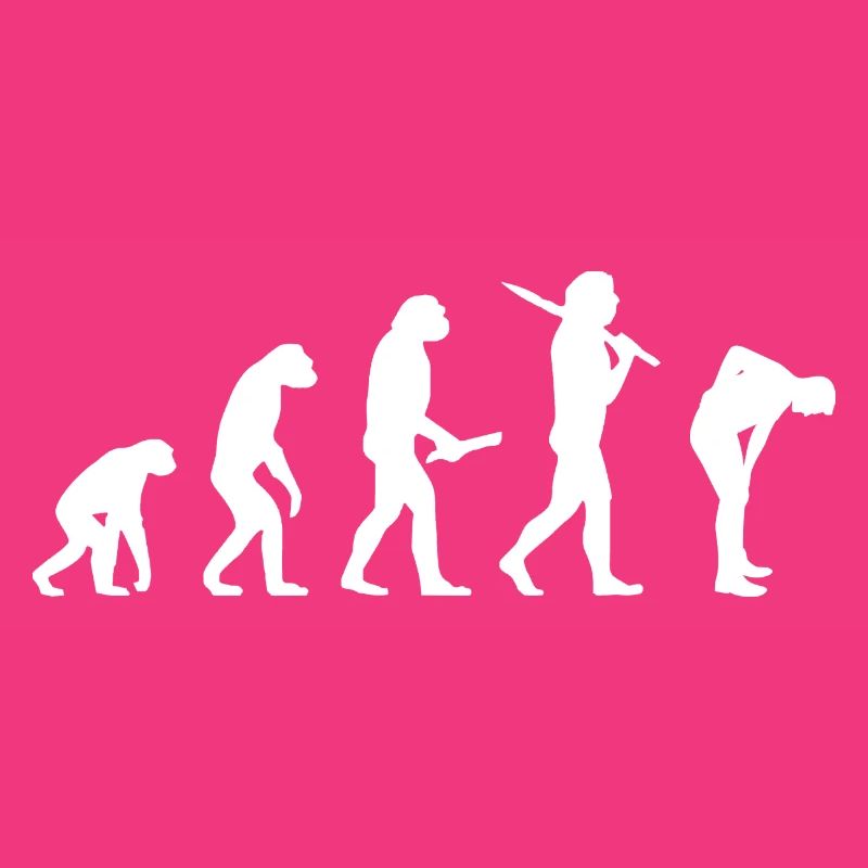 Evolution Back Pain Fun Funny IT Home Office